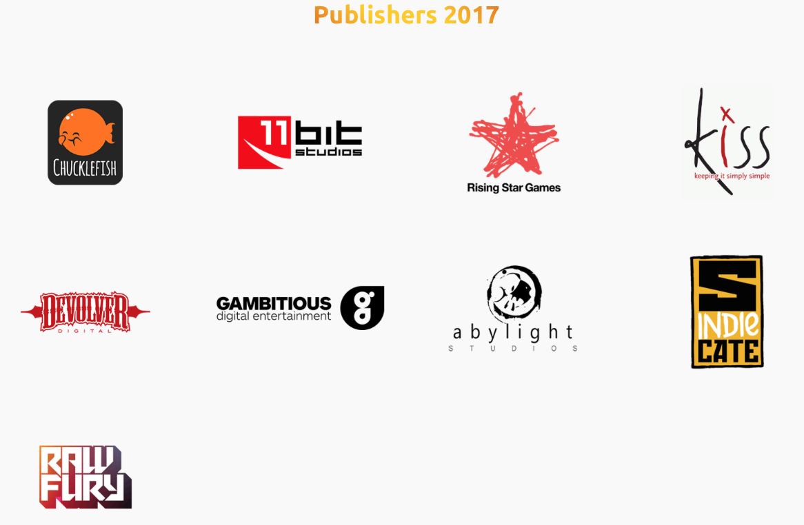 Fun & Serious 2017 - Publishers